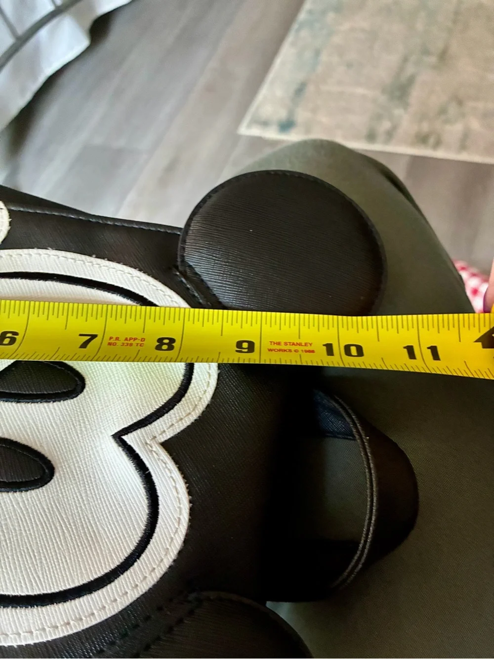Disney Black and Silver Mickey Face Mini Backpack