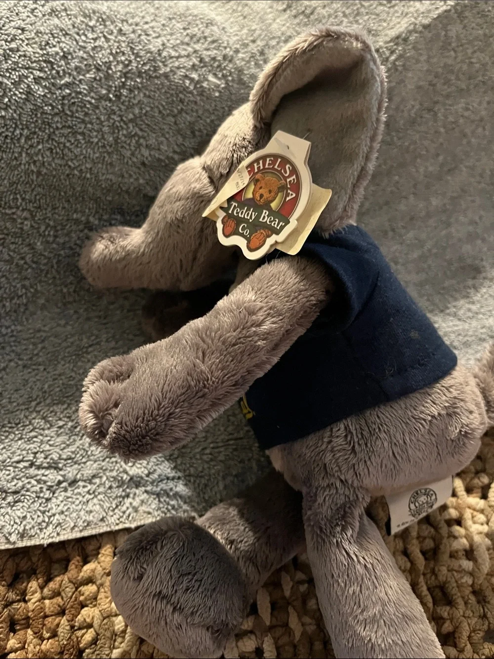 chelsea teddy bear co soft grey
