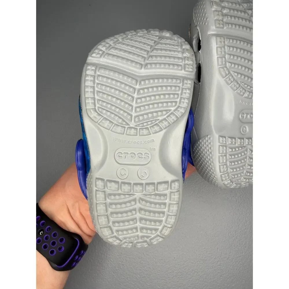 Crocs Paw Patrol Chase Marshall Gray EUC Toddler size C5 Casual Easy Slip On