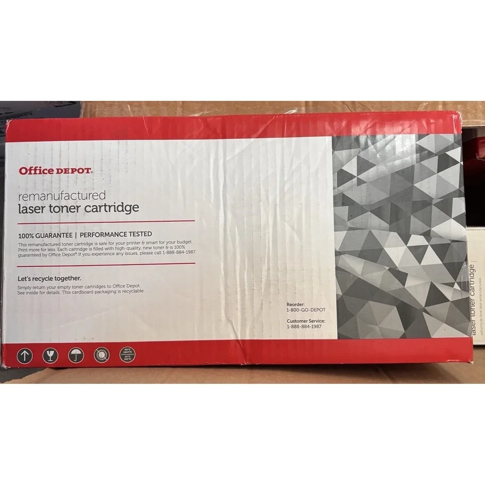 HP 87A OfficeDepot‎ Lot of 2 Remanuf Black LaserJet Toners-CF289A NIB