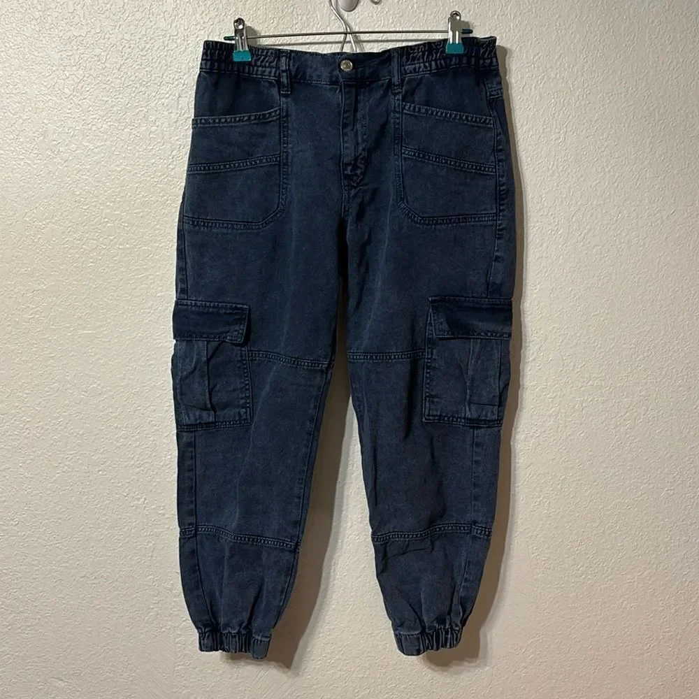Free People Denim Cargo Joggers Small