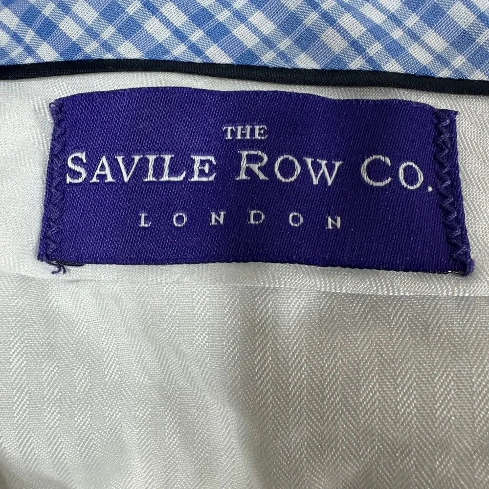 Savile Row Co London Mens White Linen Trousers Straight Leg Pants‎ 35x26