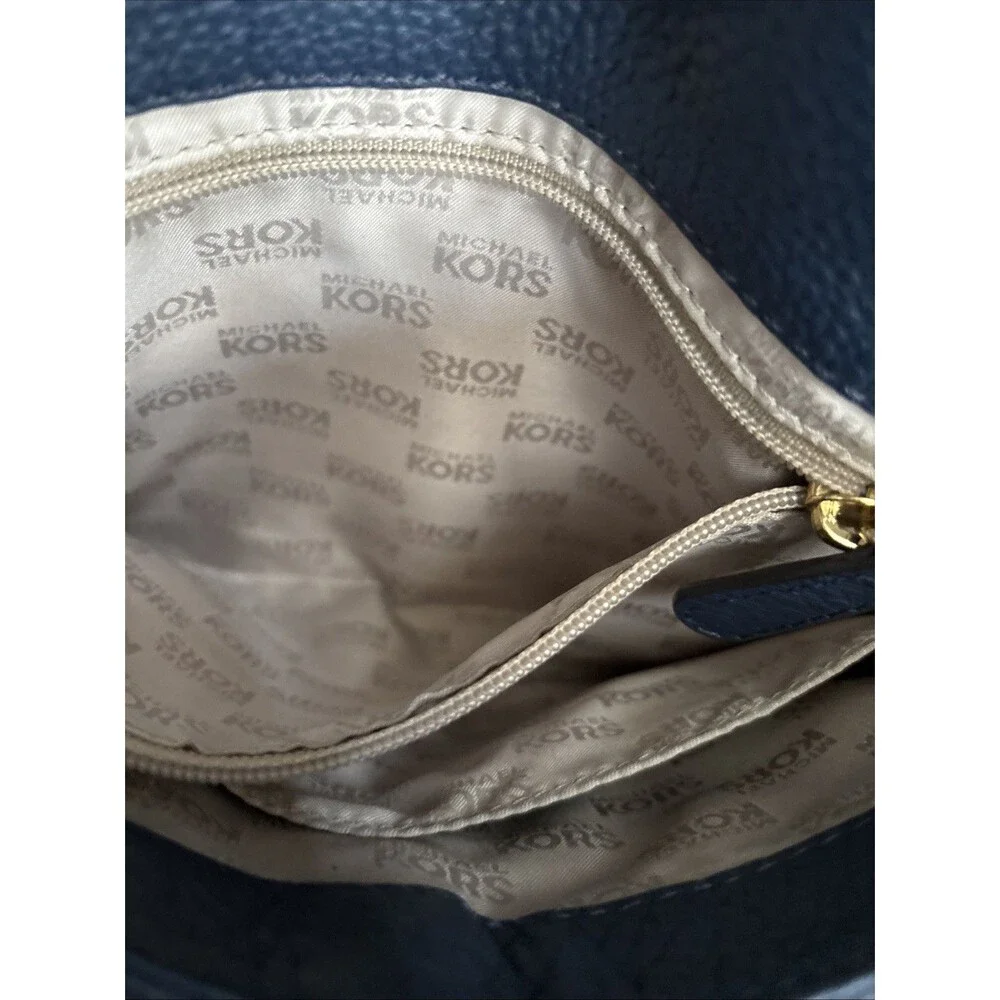 Michael Kors Bedford Leather Convertible Shoulder Crossbody Bag Y2K 90s Designer
