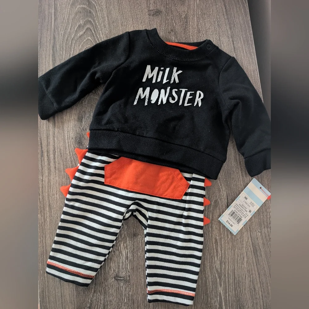 Cat & Jack Newborn Halloween 2 Piece Set NWT‎