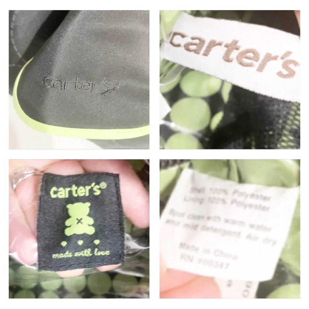 Carters storage zipper