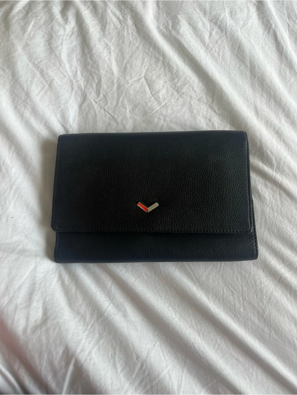 Women’s Black Leather Botkier Clutch Wallet