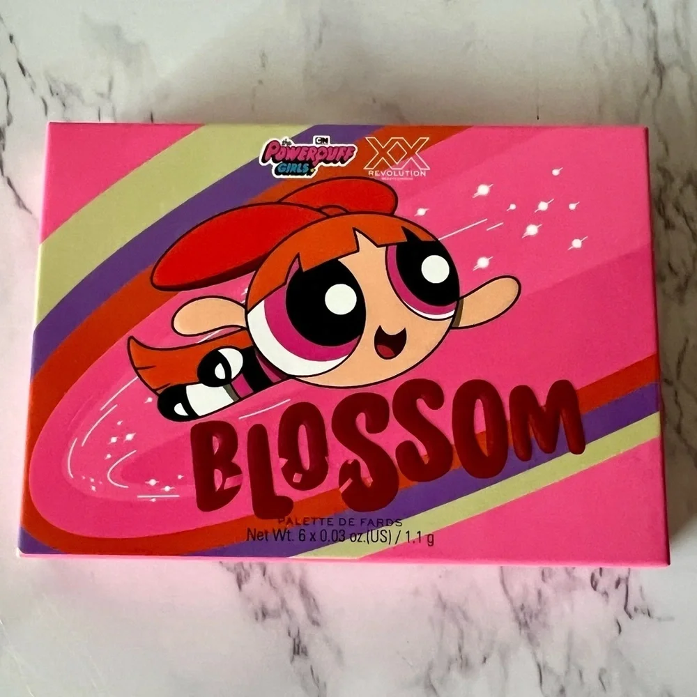 PowerPuff Girls- Blossom - 6 Shade Color Pan Eyeshadow Palette - New In Box
