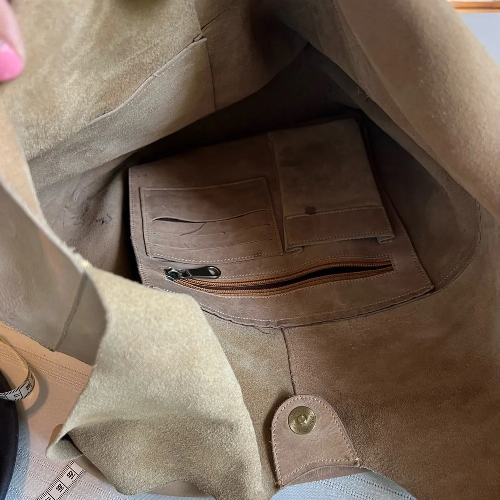 Banana Republic Factory / GAP Vegan Suede Lotus Tote Biscotti Color