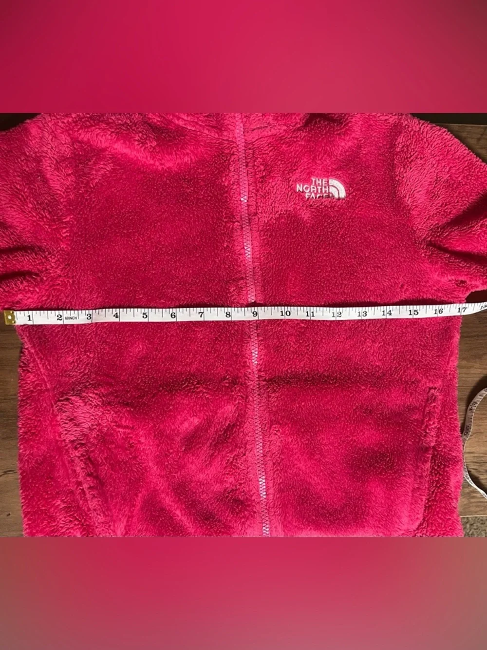 The North Face Hot Pink Plush Full-Zip Sweater