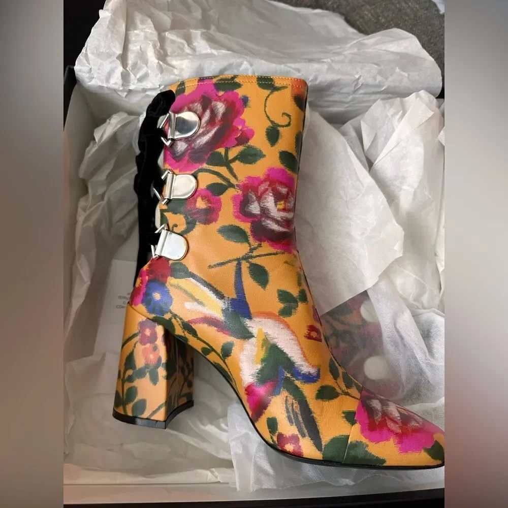 Coliac x Tanya Taylor Kimono Printed Marta Boot