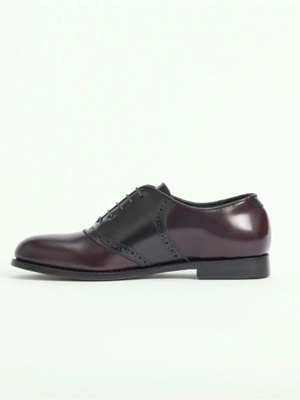 Florsheim Genuine Leather Two-Tone Mens Burgundy and Black Hard shoes