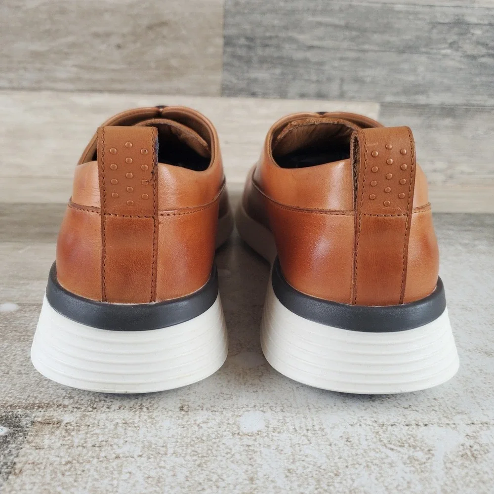 Wolf & Shepherd Crossover Longwing Men Oxford Sz 6 M Honey White Leather Lace Up
