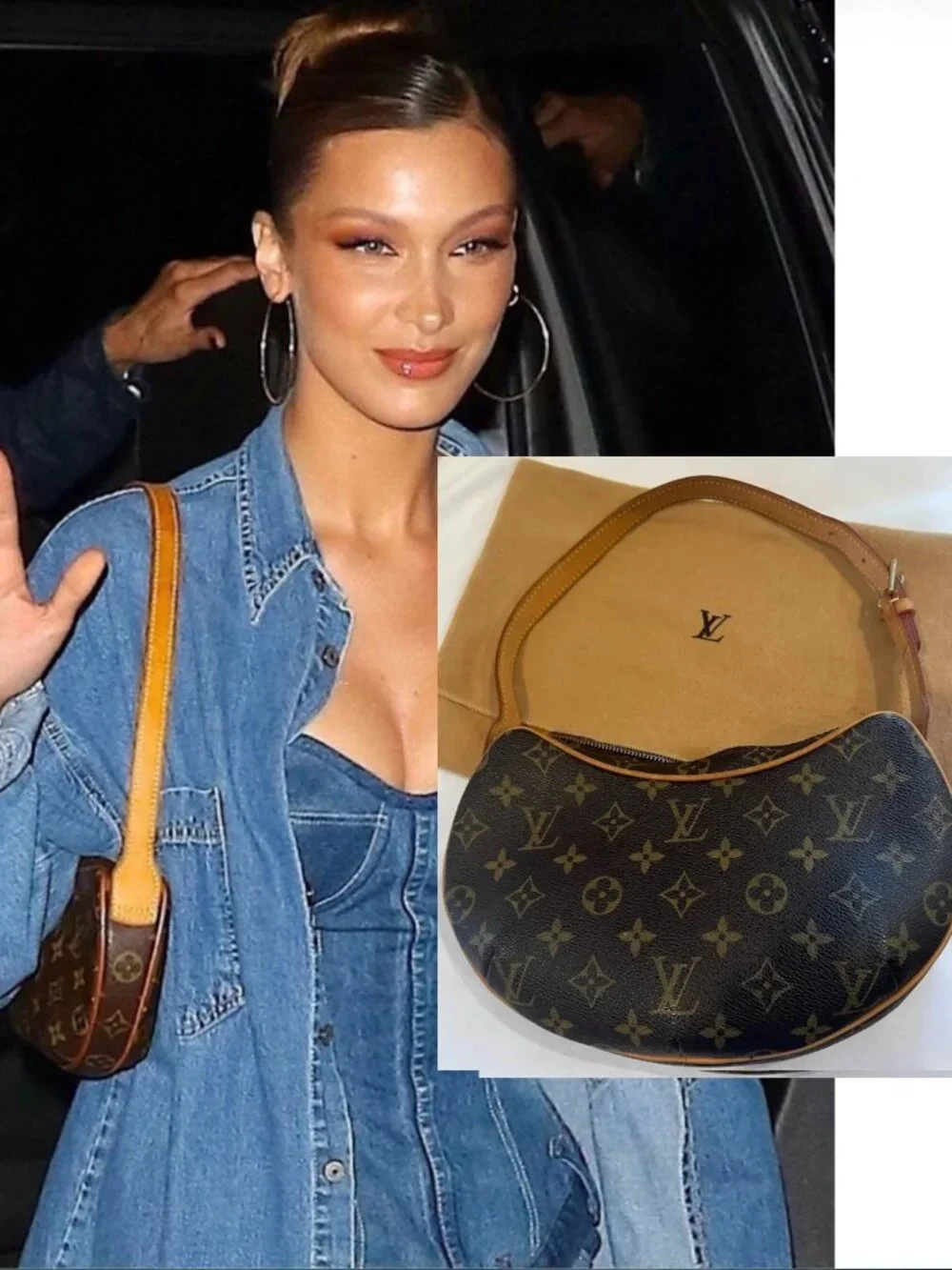 Louis Vuitton Monogram Croissant PM Shoulder Bag