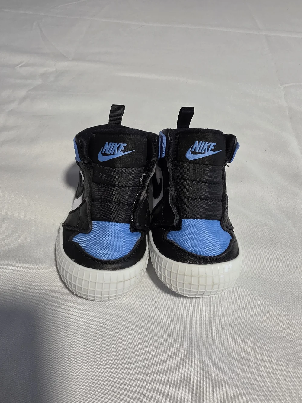 Nike Kids' Black and Blue High-Top Sneakers