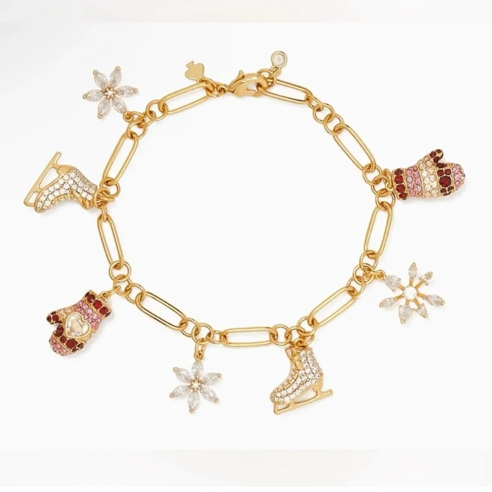 KATE SPADE Snowflake Charm‎ Bracelet NWT