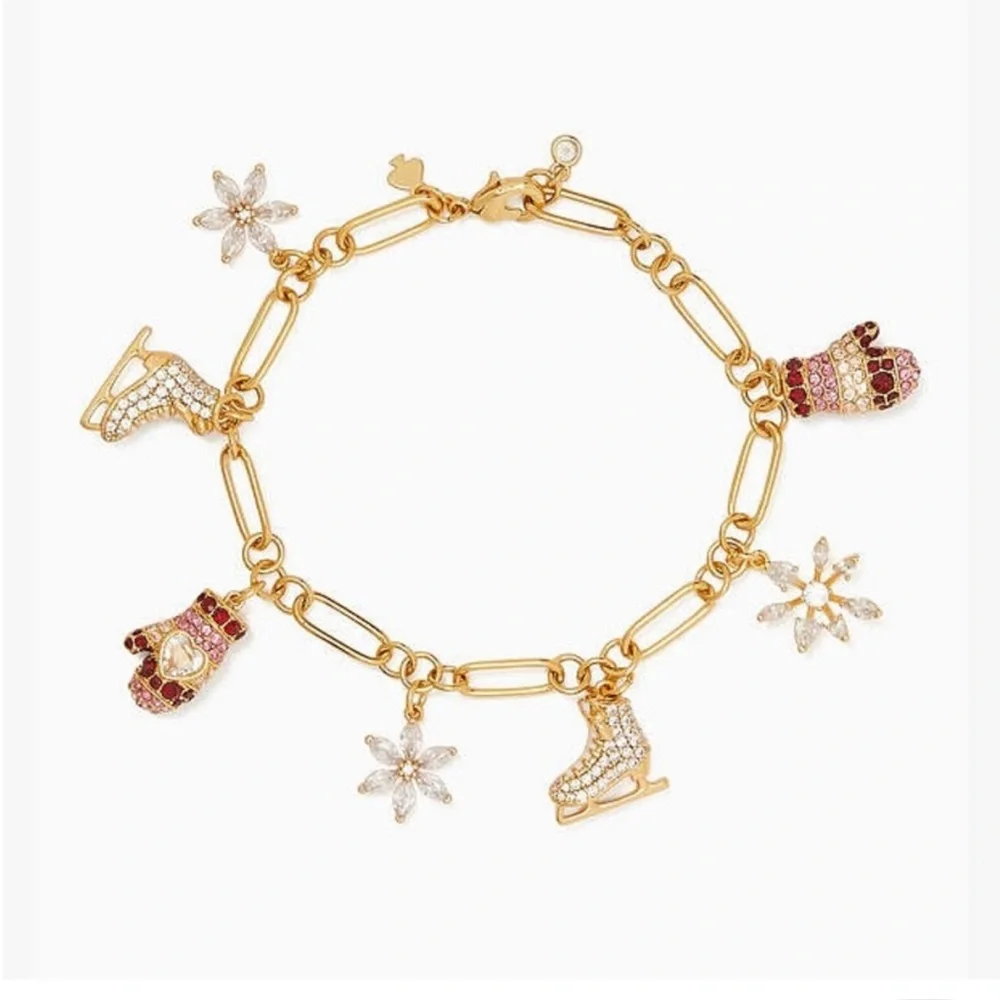 KATE SPADE Snowflake Charm‎ Bracelet NWT