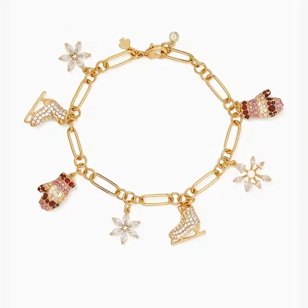 KATE SPADE Snowflake Charm‎ Bracelet NWT