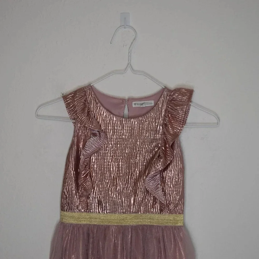 Nannette Kids Dress Sz 6X Ballerina Tulle Party Princess Birthday Pink