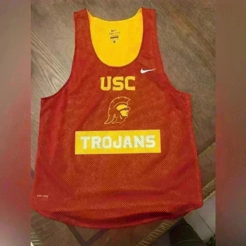 Nike Drifit USC Trojans Running Training Jersey Womens Size Small