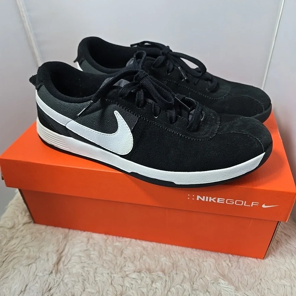 Nike Golf Shoes Lunar Bruin Women's Size 9 Athletic Sport‎ Turf Cleats Black Box
