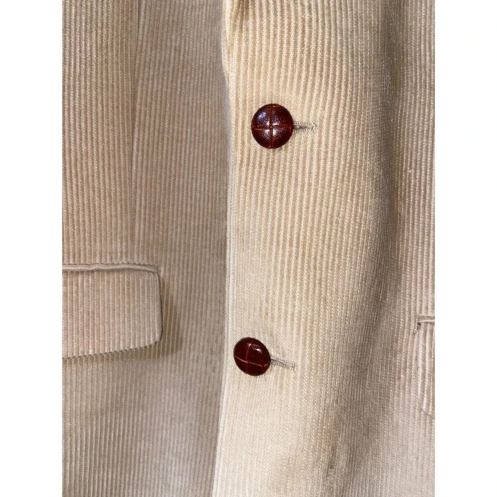 Lauren Ralph Lauren Men's Corduroy Coat Blazer Two‎ Button Brown Paisley 42L