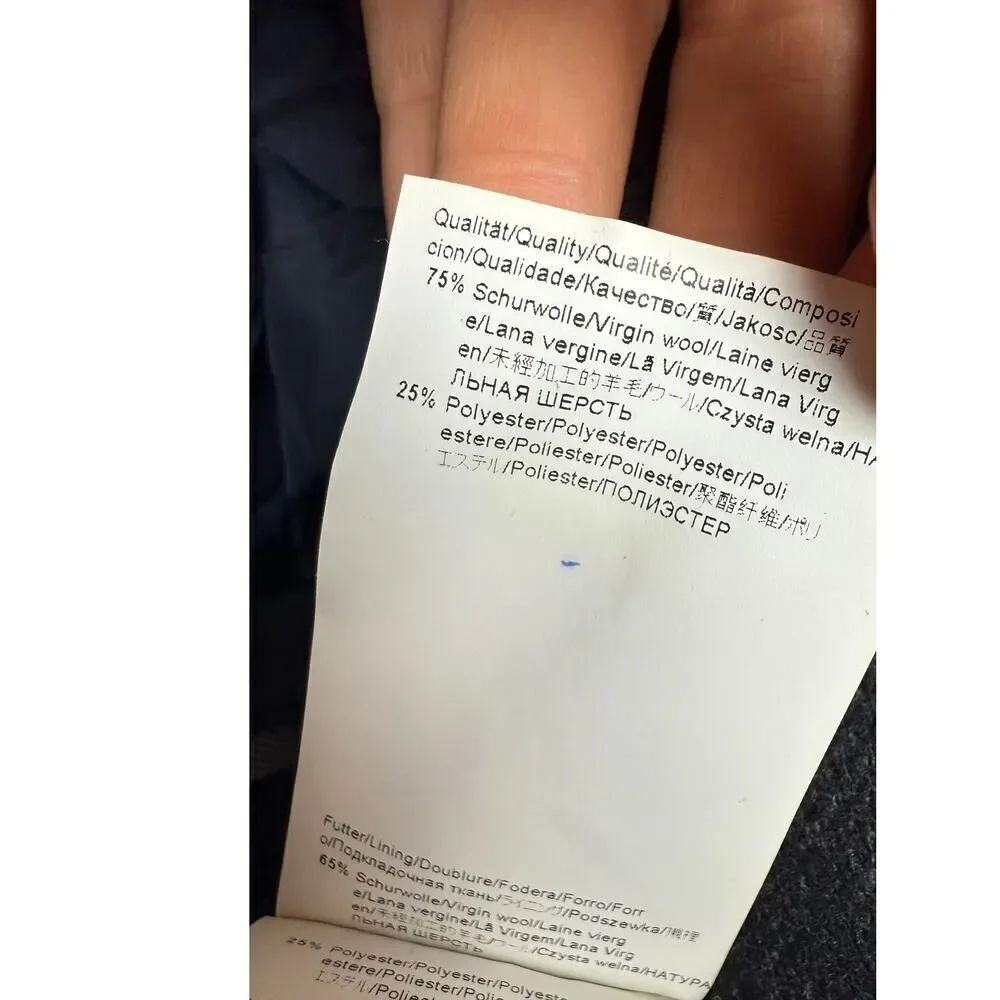 Hugo Boss retails coat measures