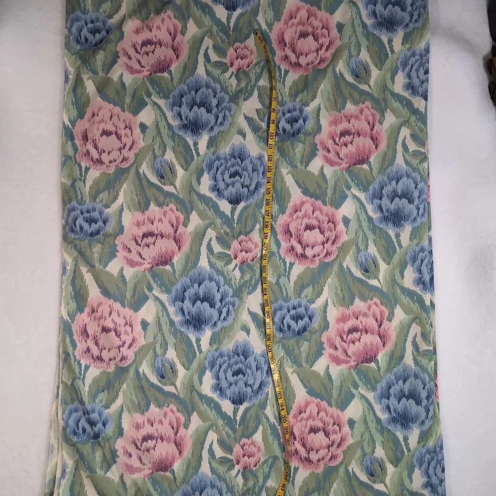 Lady Pepperell Sheet Set Twin‎ Cottage Floral Ikat Vintage Percale 3pc Made USA