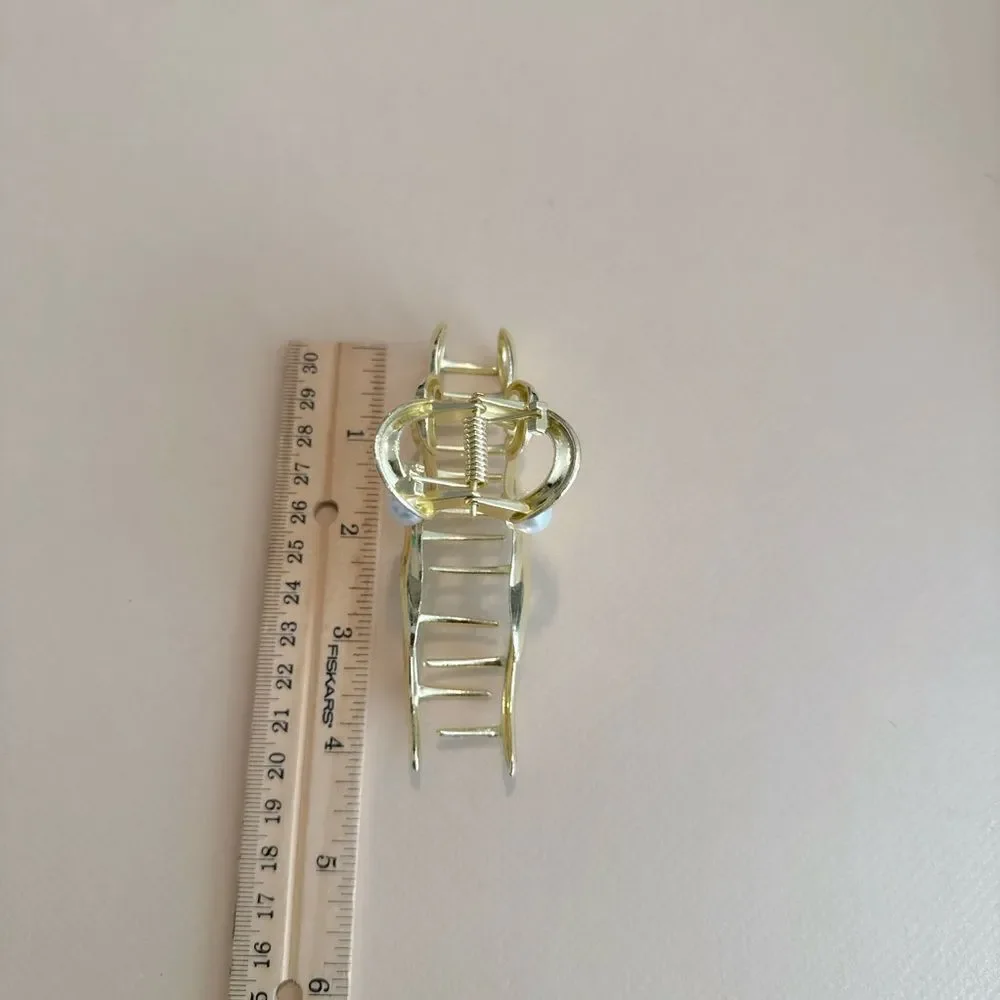 Elegant Gold bow Hair Clip K15