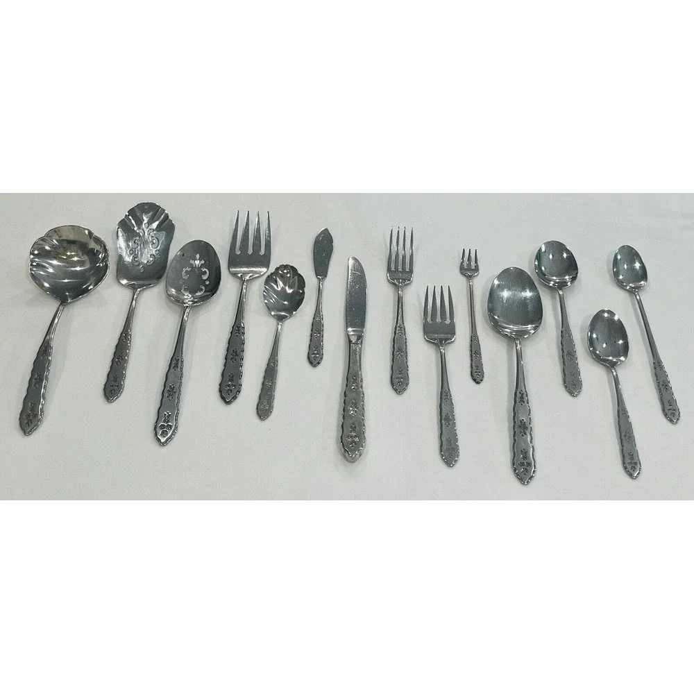 Oneida  Teaspoon FLORAL BOUQUET Stainless‎ Distinction Silverware Flatware
