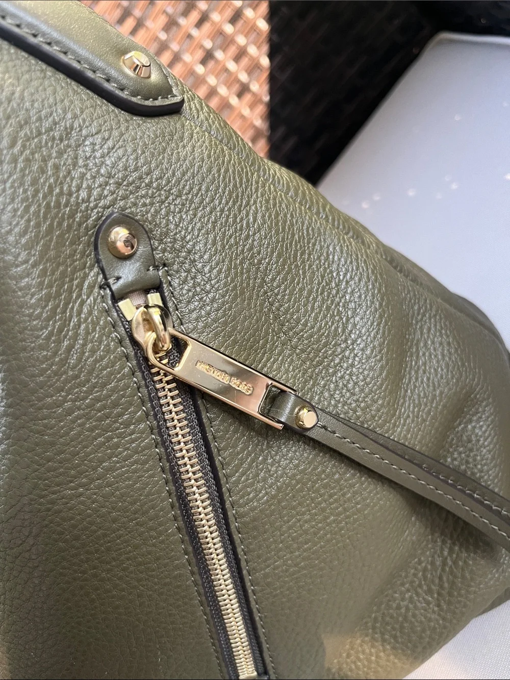 Michael Kors pebbled leather