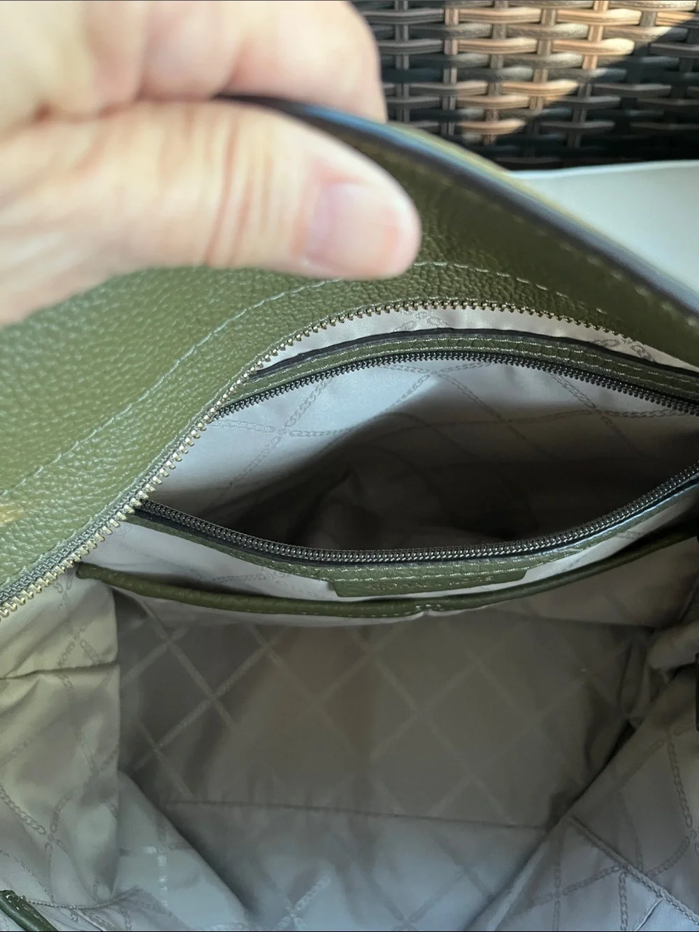 Michael Kors pebbled leather