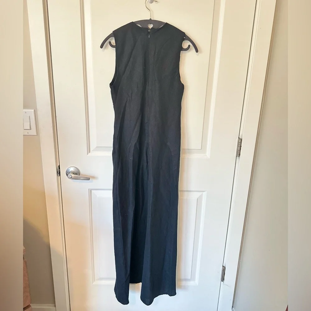 Abercrombie & Fitch Black Maxi Dress with Deep V