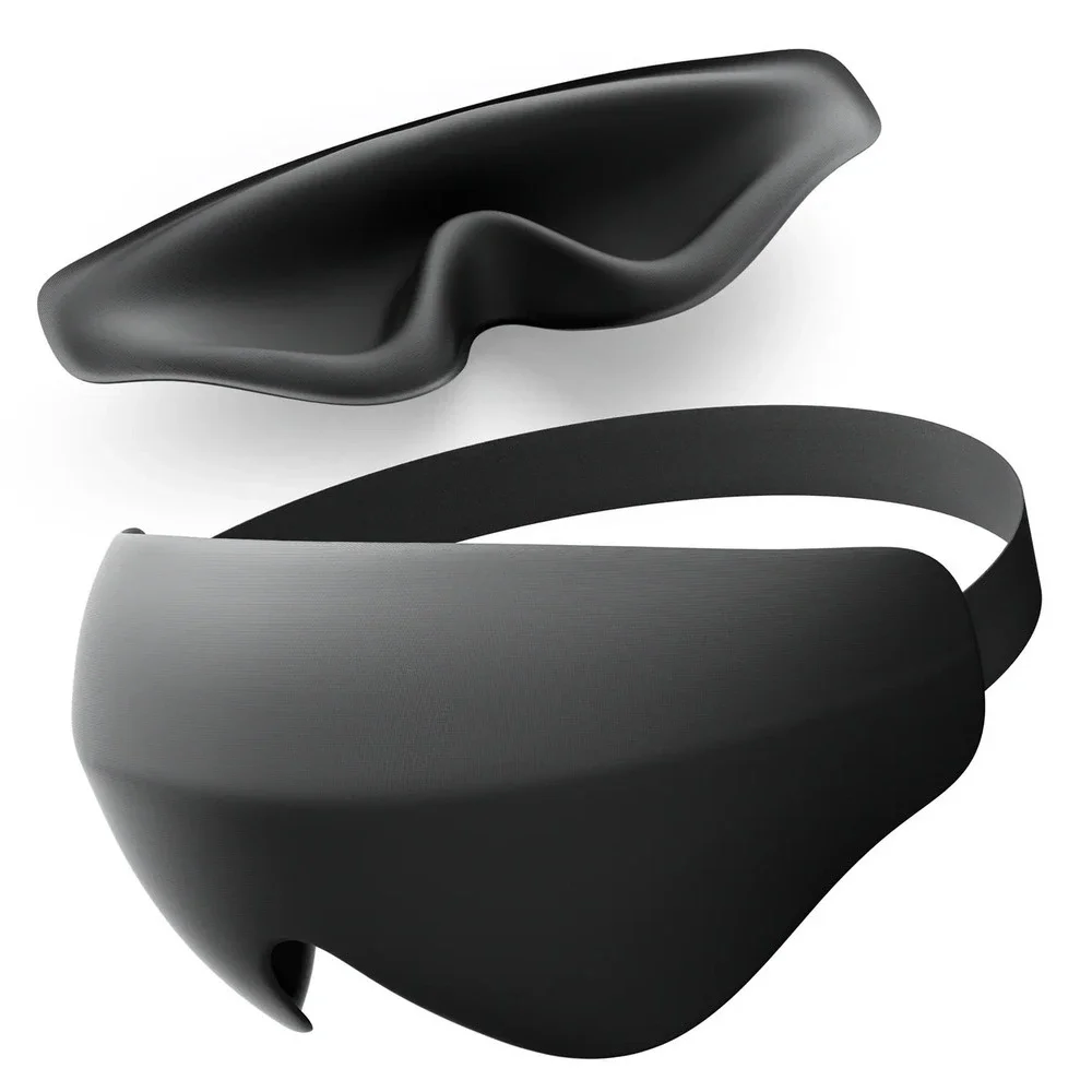 RESTNATURE 3D Contoured Adjustable Blackout AIR EYE MASK Sleep Zero Pressure NEW