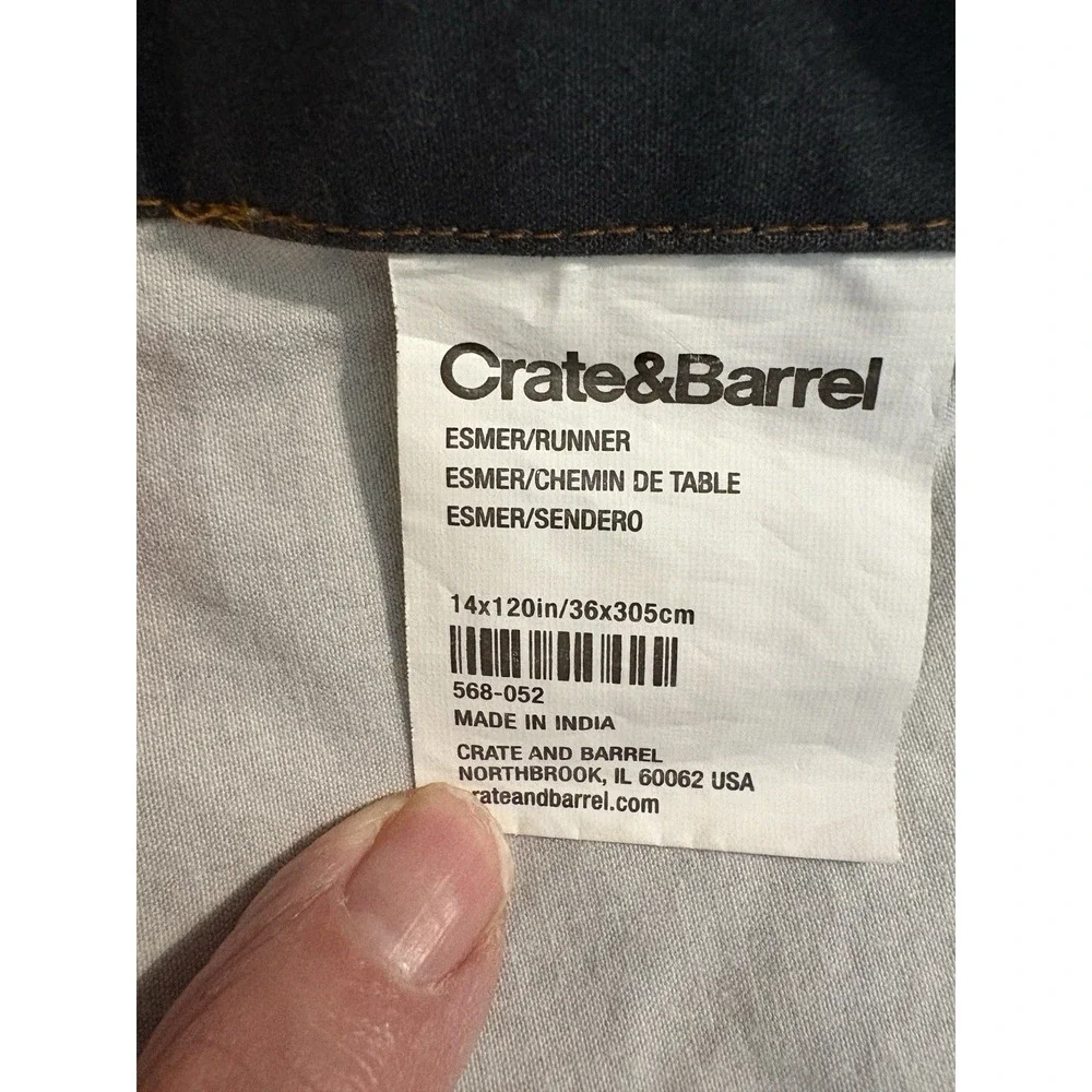crate barrel fabric table