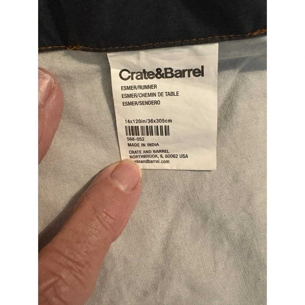crate barrel fabric table