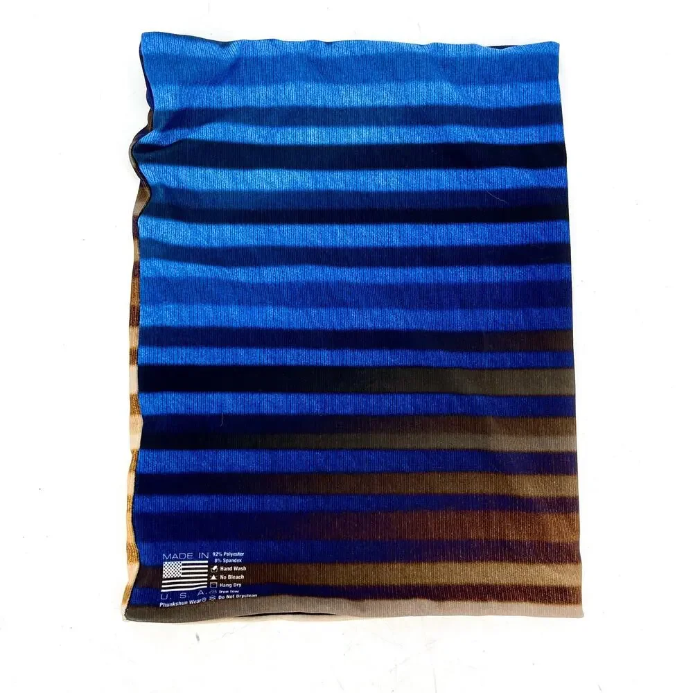 Phunkshun Double‎ Layer gaiter in blue orange stripe