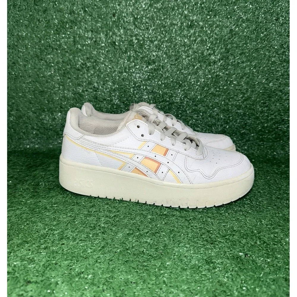 Asics Japan S Platform Women Size 8 Casual White Leather Shoes Sneakers 1202A360
