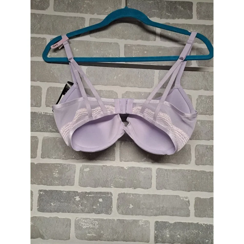 Maidenform Push‎ Up Padded Purpple Solid Womens Bra  Size 34D NWT