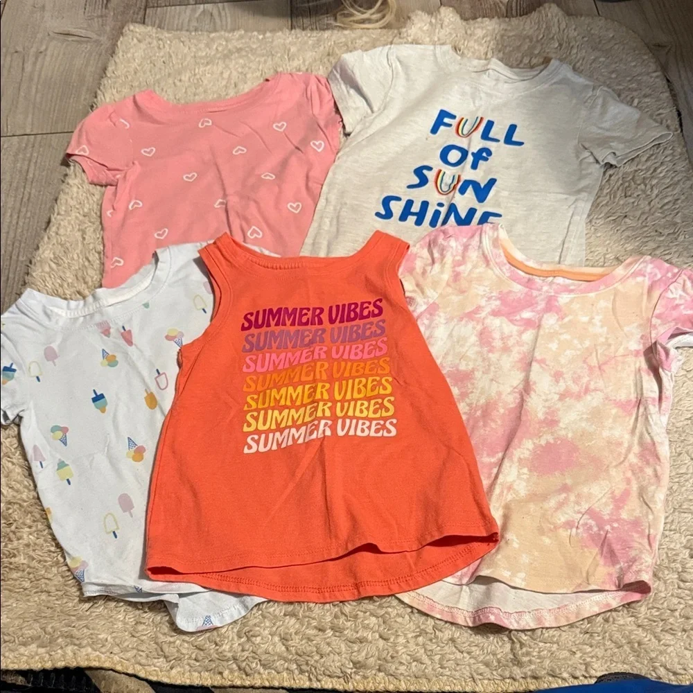 (5) Toddler Cat & Jack Shirts