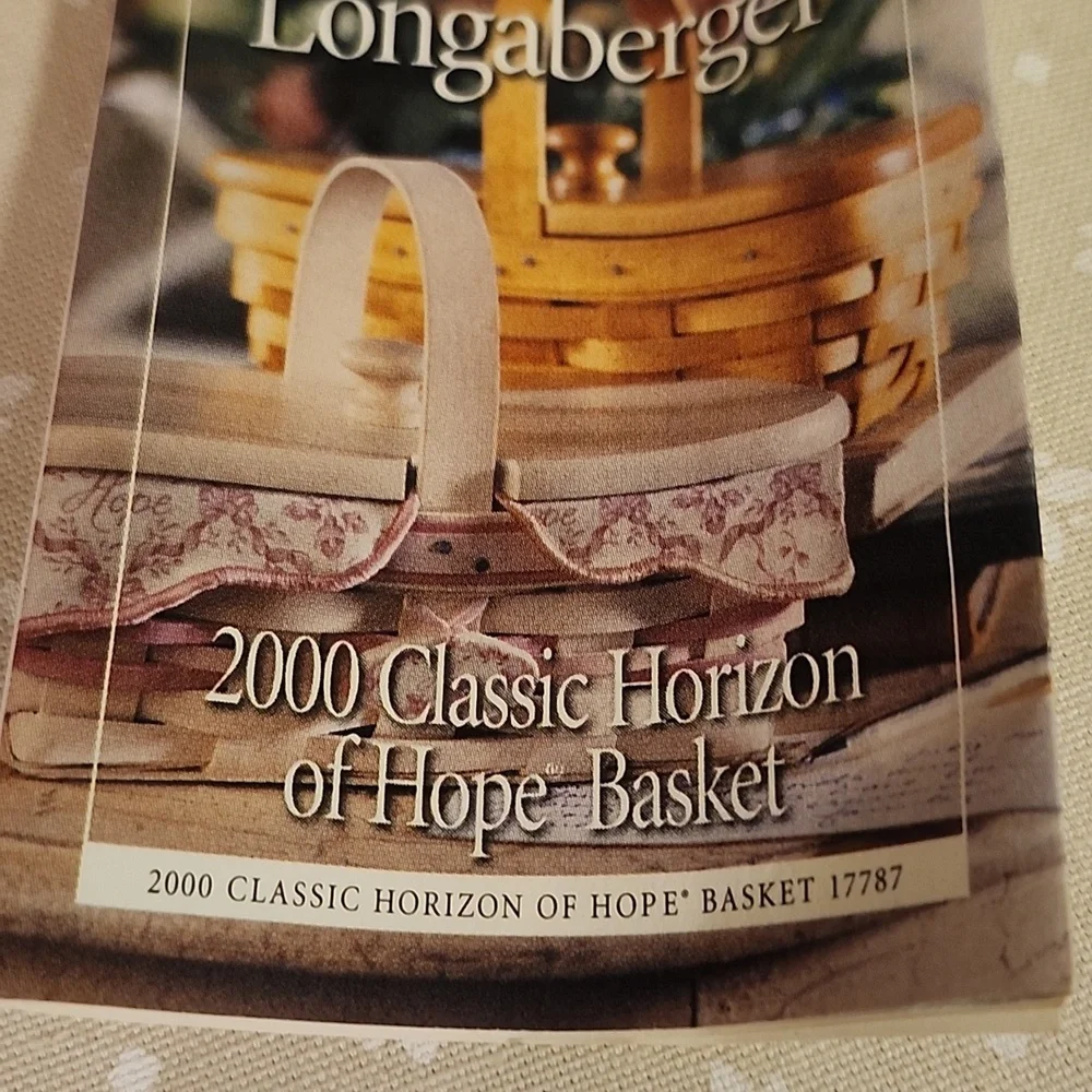 Longaberger 2000 Horizon of Hope Basket