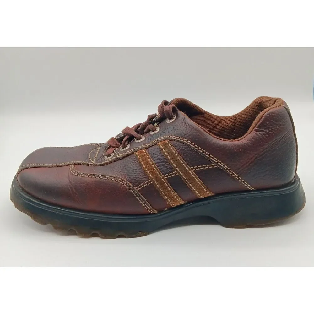 Bed Stu Loafers Shoes Men 9 Brown Leather Lug Sole Oxford Heritage Grunge 90s