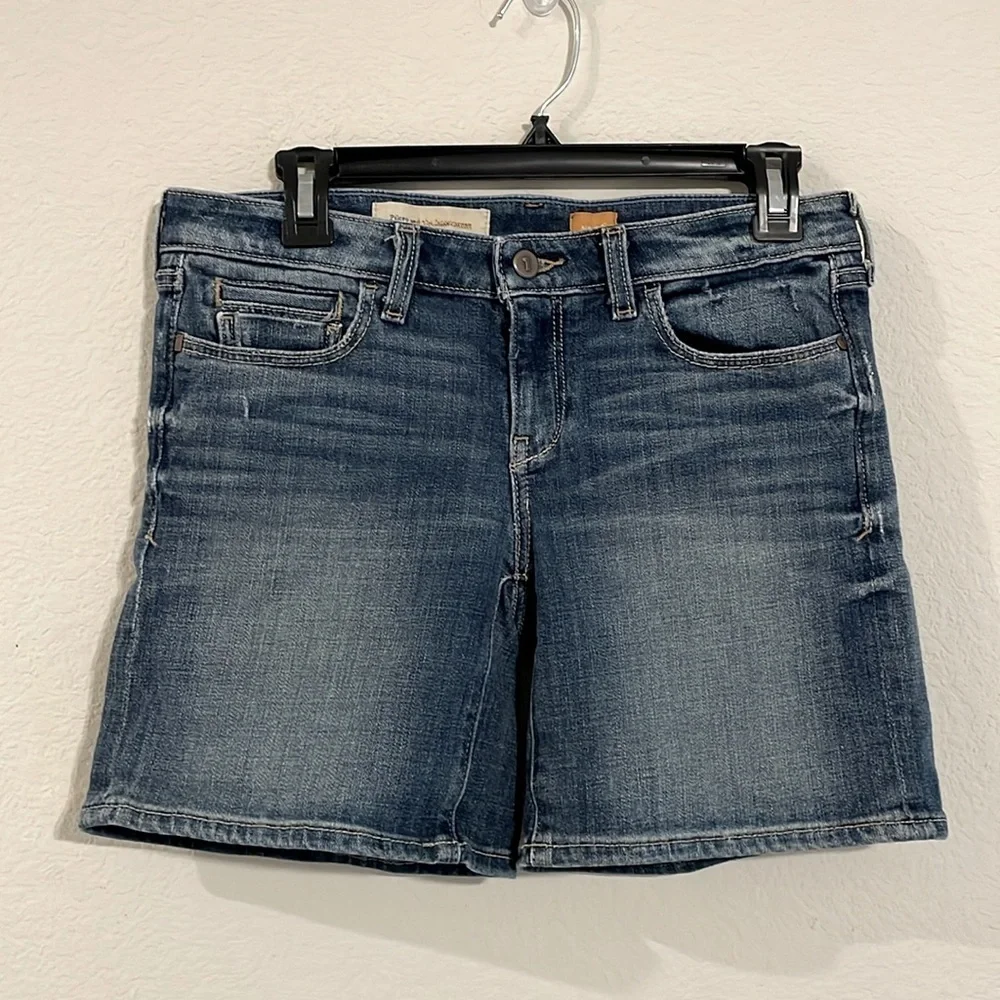 Pilcro Anthropologie Women Jean Shorts Size 26 Denim Distressed Causal Bohemian