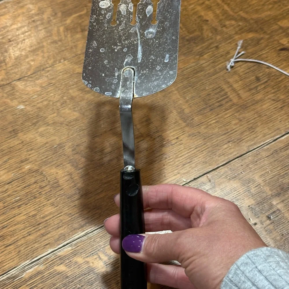 Ekco Black and Silver‎ Slotted Turner