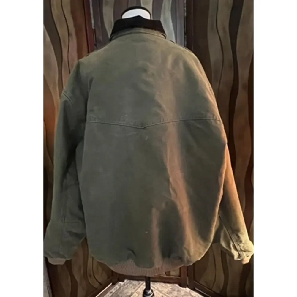 Vintage Carhartt Santa Fe jacket in faded olive green. Size XXL.