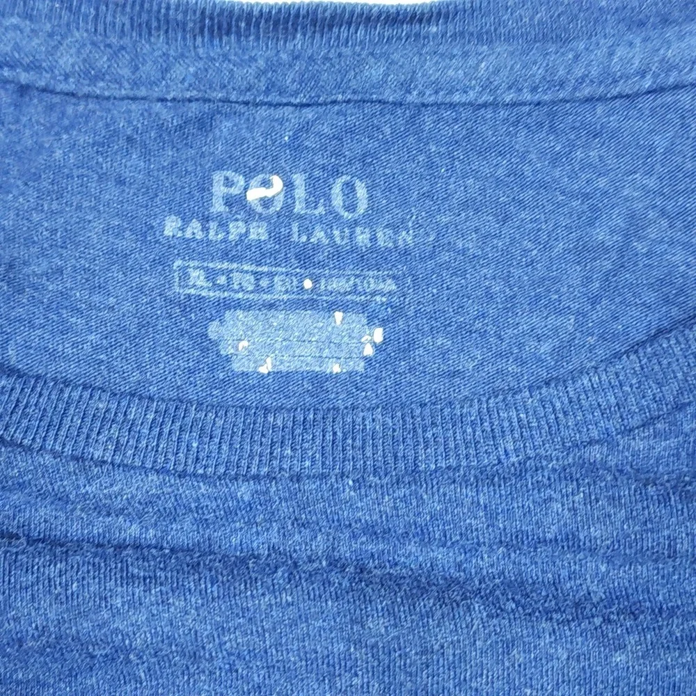 Polo Ralph Lauren Pocket T Shirt XL Classic Yellow Turquoise Pony Horse Cotton