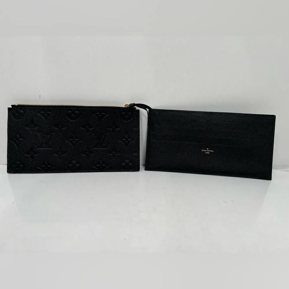 Louis Vuitton Black Monogram Empreinte Felicie Inserts Black Very Good Conditio