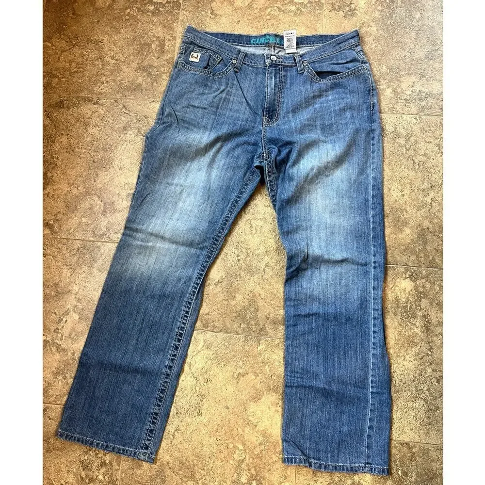 Cinch Grant Relaxed Fit Medium Stone, Men's size 38 x 32