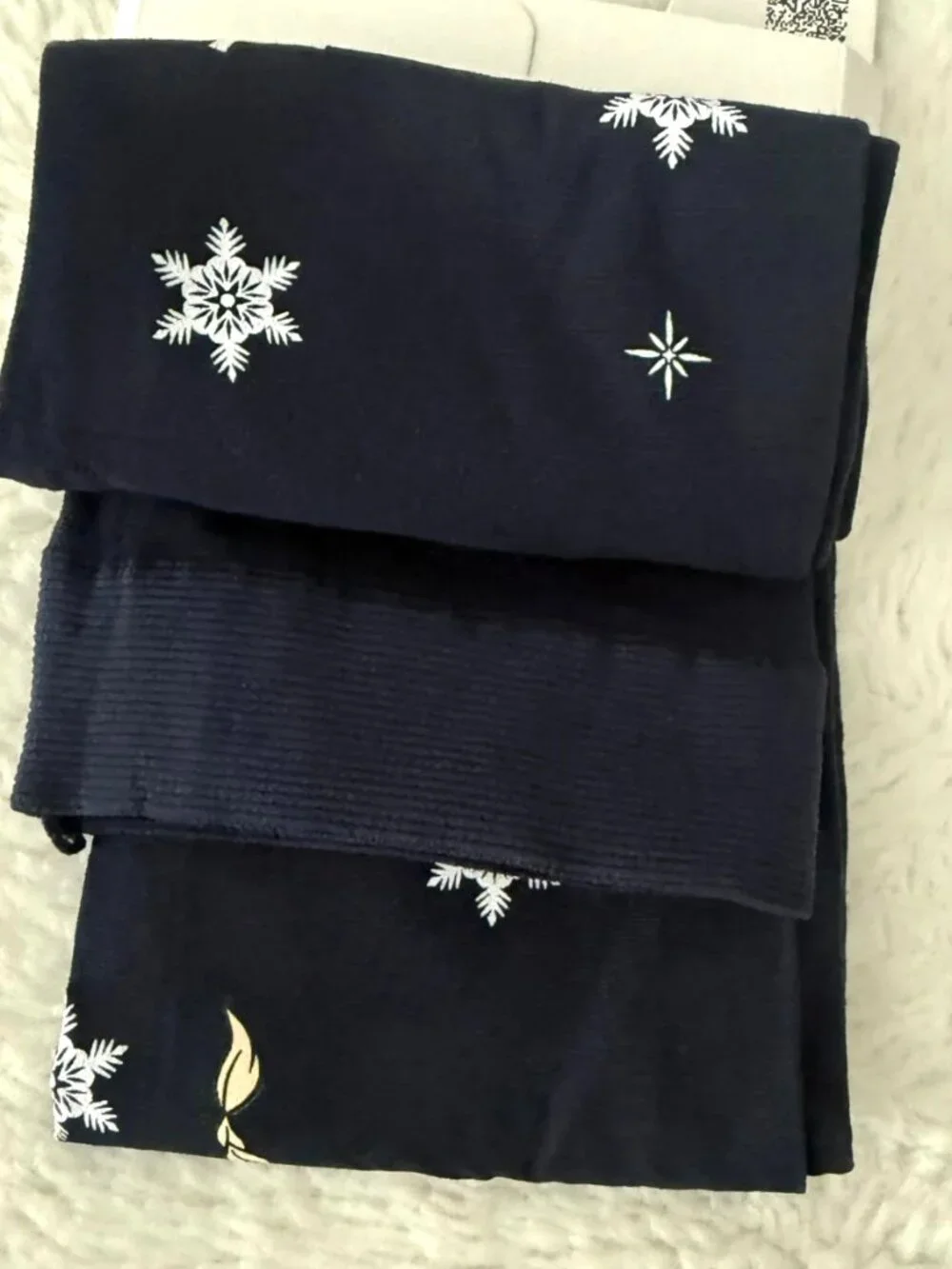 Calzedonia Kids Disney Frozen Elsa Girls Navy Shimmer Tights 8-10 NWT