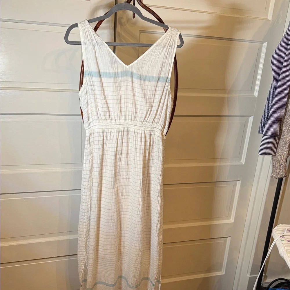 Tommy Bahama 2-Piece Gauze Maxi Dress Removable wearable Slip Dress beachy L