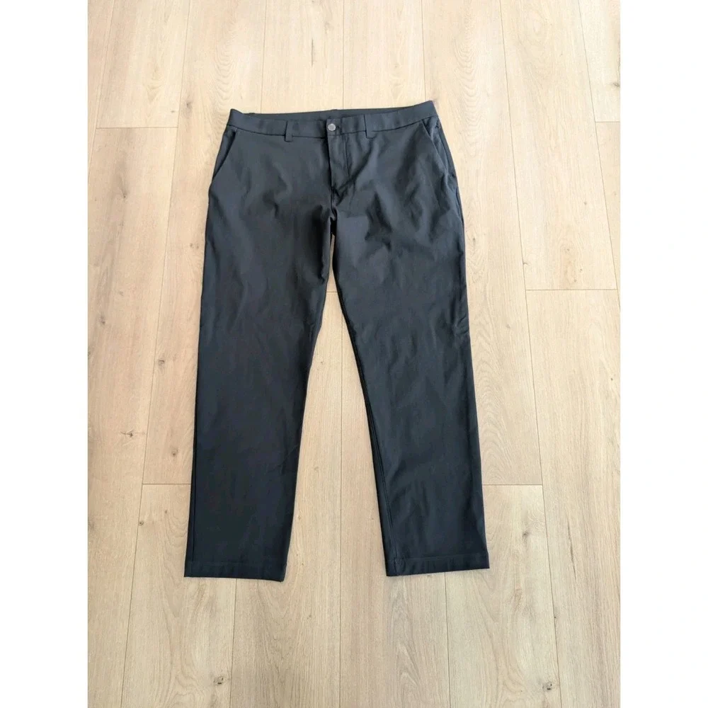 Lululemon ABC Classic-Fit Trouser *Warpstreme Obsidian Dark Gray 36x28 M5AR2S